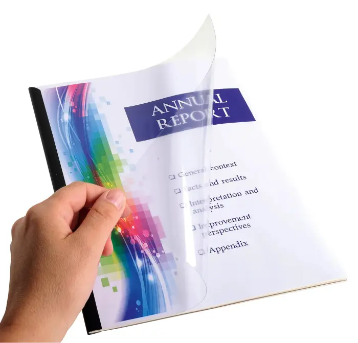 Kit de présentation Serodo pour relier jusqu'à 60 feuilles A4. - Bleu