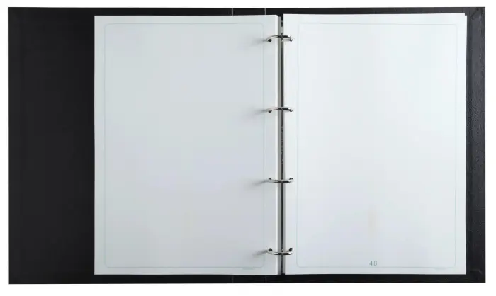 Carton de 10 Reliures registres 32x26cm 4 anneaux Assemblées Générales - Noir