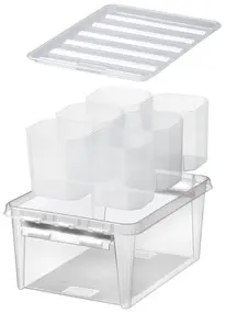 SmartStore Boîte de rangement CLASSIC 14 L + inserts, blanc