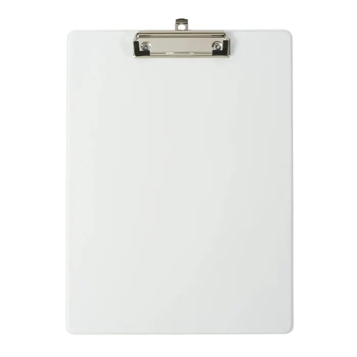 Porte-bloc avec pochette - Format 23x32cm pour A4 - Blanc