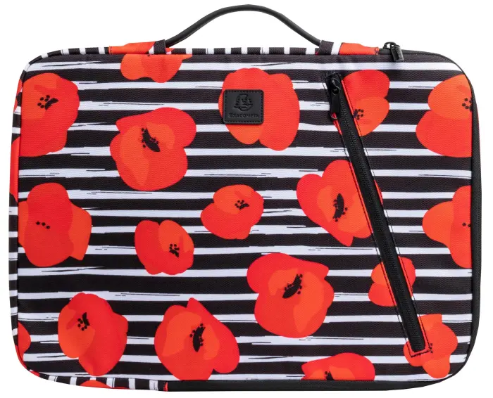 Housse ordinateur 15-16'' Motif Coquelicot - Motif