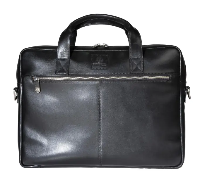 Sacoche ordinateur Exactive Cuir noir - Noir