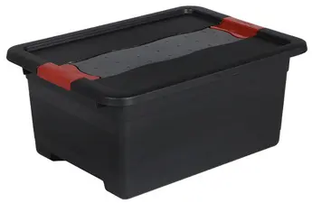 keeeper Boîte de rangement "eckhart", 12 L, graphite/rouge