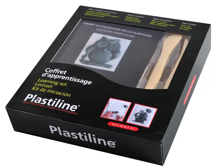Coffret d'apprentissage à la Plastiline Français/Anglais - gris