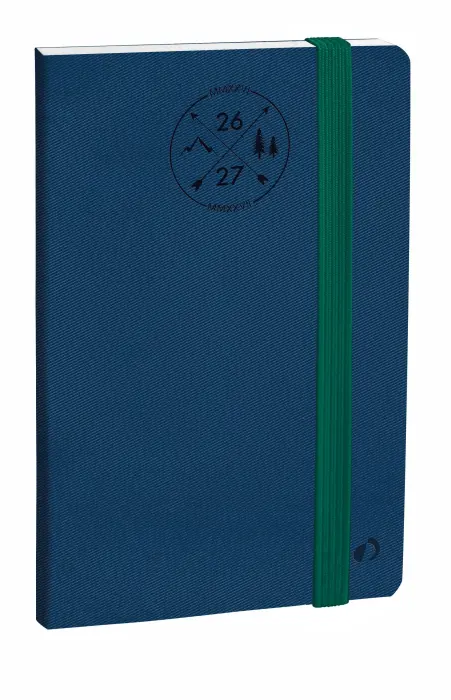 Quo Vadis - Agenda 16 mois - 2026-2027 - Planning 21 SD - Semainier Notes - Multilingue - Everest - 16 mois de septembre à décembre - 15x21 cm - Papier Clairefontaine blanc - Bleu denim