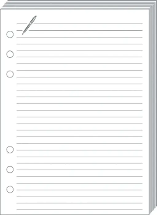 Quo Vadis - Recharge Organiseur - FICHES NOTES T21 Blanc - 15x21 cm - Papier Clairefontaine blanc