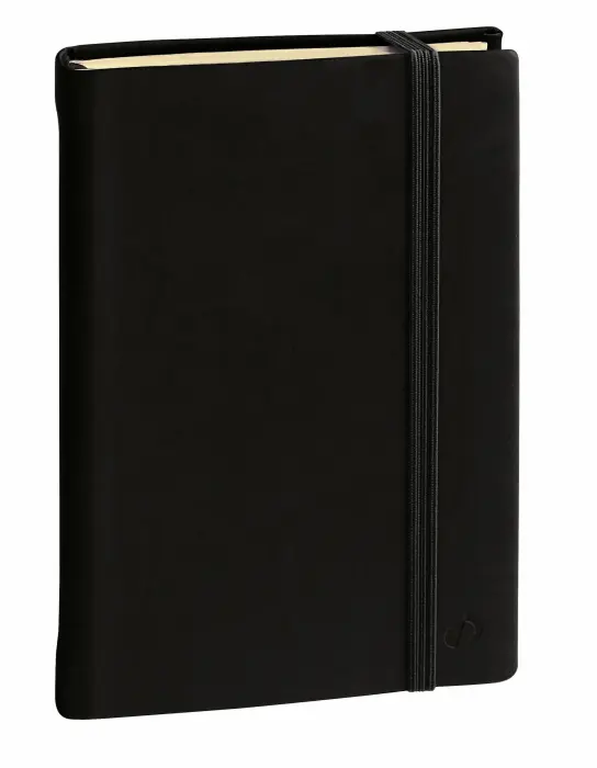 Quo Vadis - Carnet de notes - Silk - Pages Lignées - 10x15 cm - Papier Clairefontaine ivoire - Noir