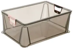 keeeper Boîte de rangement "luis", 45 L, gris translucide