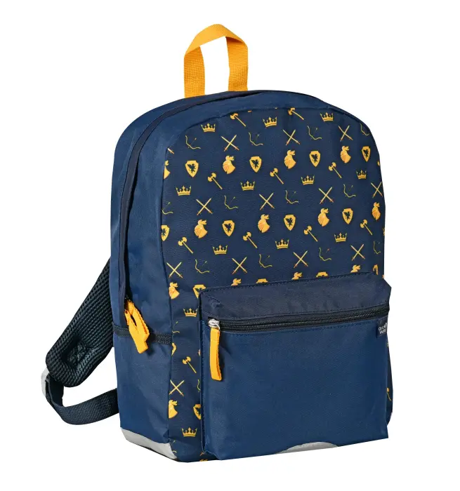 Quo Vadis - Sac à dos primaire - Louise & Arthur - 26,5x36,5x13 cm - Toile (polyester) - Chevalier - PROMO