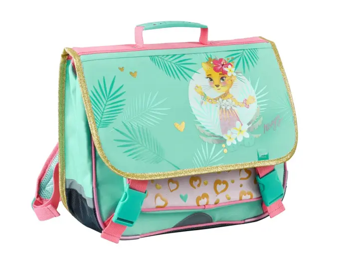 Quo Vadis - Cartable scolaire - Marguy Enfants - 38x30x14 cm - Toile (polyester) - Panthère - PROMO