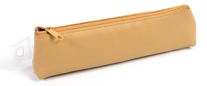 Quo Vadis - Trousse - Merinos - 18x3,5x5 cm - Cuir pleine fleur de porc - Havane