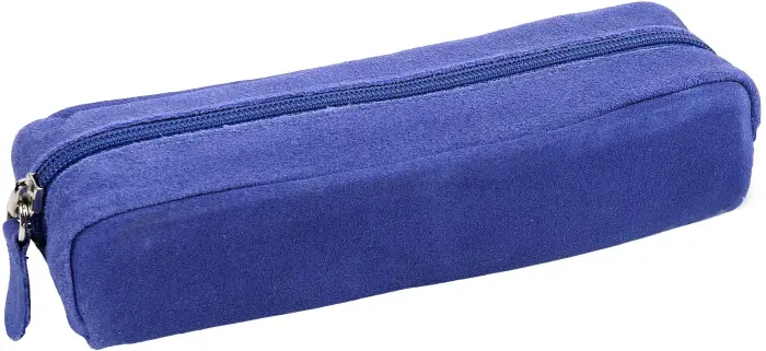 Quo Vadis - Trousse - Velours - 20x6x4,5 cm - Cuir de vachette suédé - PROMO