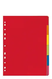 herlitz Intercalaires en carton, uni, A4, coloré, 10 touches