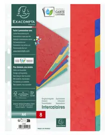 EXACOMPTA Intercalaires en carton, A4, 10 touches