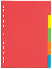 PAGNA Intercalaires en carton, A4, 12 touches, 6 couleurs