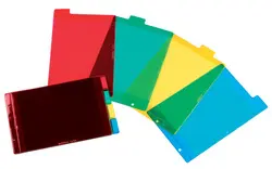 Oxford Intercalaires en plastique, uni, PVC, A5, 4 touches