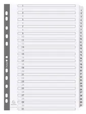 EXACOMPTA Intercalaires en carton 1-31, A4, 31 touches
