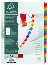 EXACOMPTA Intercalaires en carton 1-31, A4, 31 touches