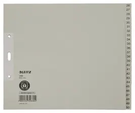 LEITZ Intercalaires en papier naturel, numéroté, A4+, 26 - 5