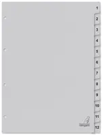 kangaro Intercalaire carton ECO, chiffres 1-12, 12 pièces