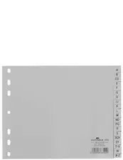 DURABLE Kunststoff-Register, A-Z, A4 halbe Höhe, 20-teilig