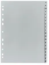 herlitz Intercalaires en plastique, A-Z, A4 mi-hauteur