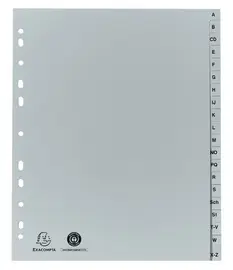 EXACOMPTA Intercalaire en plastique, A-Z, A4+, 20 touches