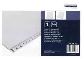proOFFICE Intercalaires en plastique, A-Z, A4, 20 touches