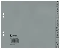 HETZEL Intercalaires en plastique, A-Z, A4 mi-haut, 20
