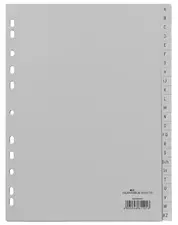 DURABLE Kunststoff-Register, A-Z, A4, 20-teilig, grau