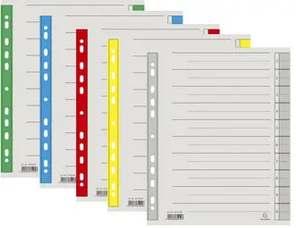 EXACOMPTA Intercalaires, A4 extra large, rouge