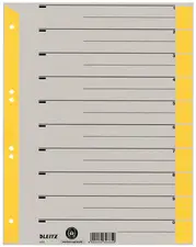 LEITZ Intercalaires, format A4 extra large, en carton solide