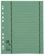 Oxford Intercalaire avec perforation, A4 extra large, vert