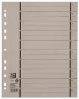 Oxford Intercalaire avec perforation, A4 extra large, gris