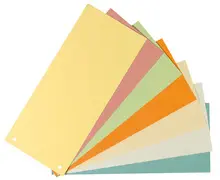 herlitz Intercalaires, pour format A4, carte lustrée, jaune