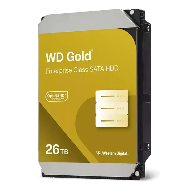 WD HD3.5" SATA3-Raid 26TB WD261KRYZ / Gold (Di)