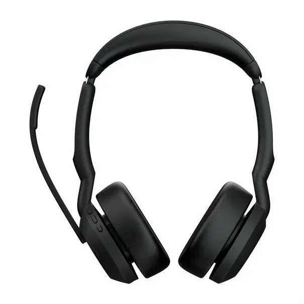 Jabra Headset Evolve2 55 MS Stereo USB-C BT mit Ladestation Zertifiziert für Microsoft Teams