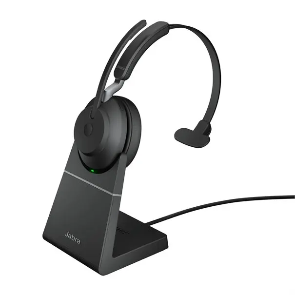 Jabra Headset Evolve2 65 UC MONO Link 380a mit Ladestation