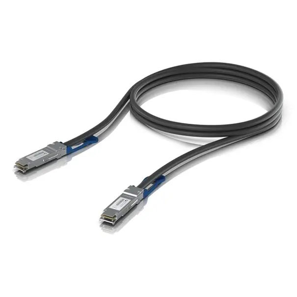 Ubiquiti Direct Attach Copper Cable QSFP28 100Gbps 1m UACC-DAC-QSFP28-1M UACC-DAC-QSFP28-1M: QSFP28, 100 Gbps