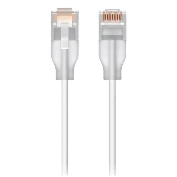 Ubiquiti Patch-Kabel 0.3m CAT6 UACC-CABLE-PATCH-EL-0.3M-W 0.3m UniFi Etherlighting Patch Cable (max 2.5 GbE)