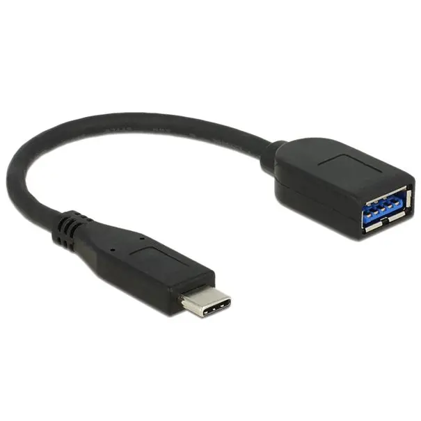 Delock Adapter USB Type-C zu USB-A Buchse 10cm Bis zu 10Gbps