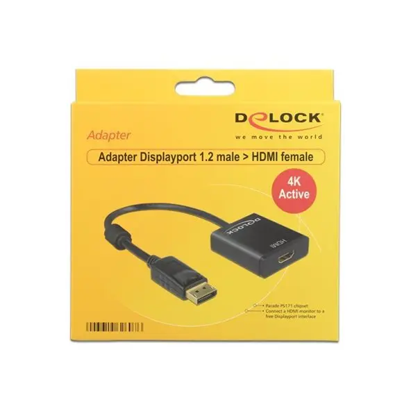 Delock adapteur DisplayPort (DP) sur HDMI St/Bu