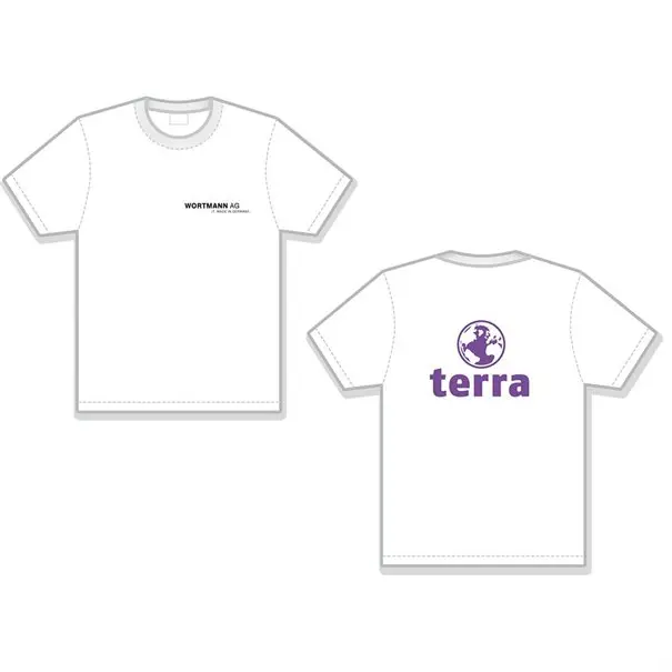 TERRA T-Shirt Blanc Taille 5XL (Hommes)