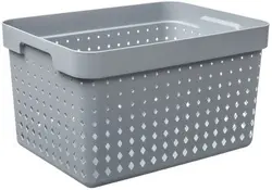 NHG Bac de rangement SEOUL BASKET L, PP, gris