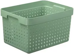 NHG Bac de rangement SEOUL BASKET L, PP, vert