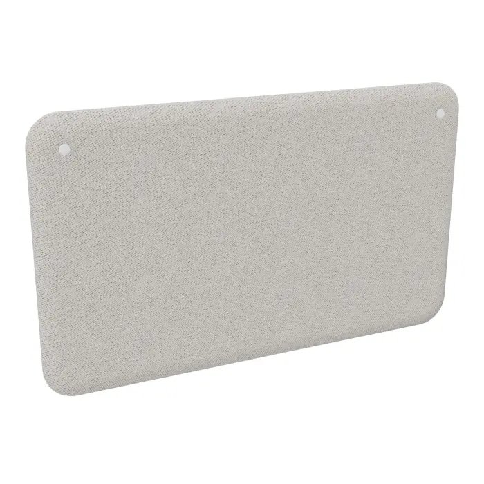 Panneaux écrans acoustique Solange bords arrondis H. 70 x L. 120 cm épaisseur 47 mm tissu CHILI Beige chiné
