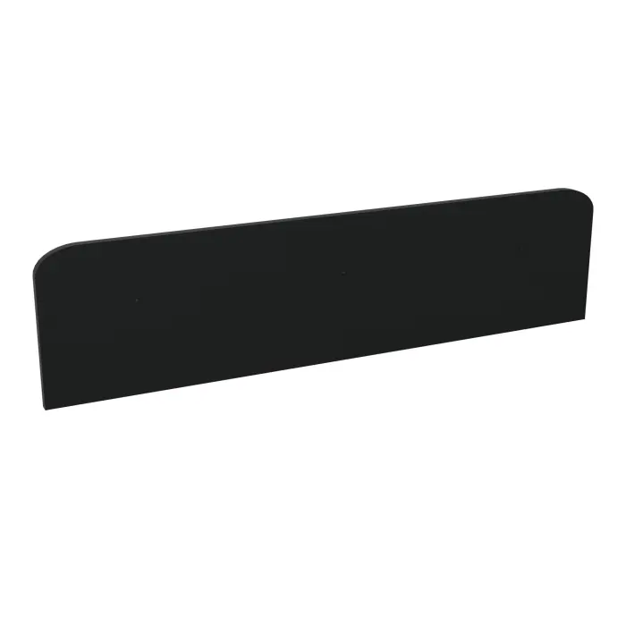 Panneau écran frontal Twins ép. 25 mm L. 160 x H. 40 cm tissu Bondaï noir
