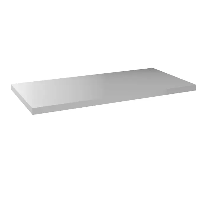 Tablette supplémentaire L. 80 cm gris aluminium