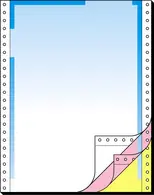 sigel Papier listing, dégradé bleu