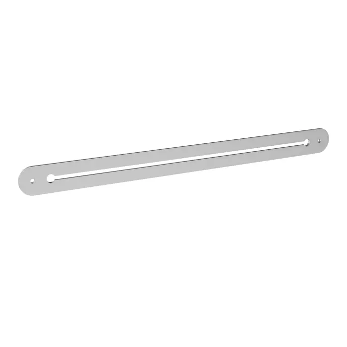 Rail L. 620 mm pour accessoires métal structuré gris anthracite sur caisson individuel Gustave P. 80 cm